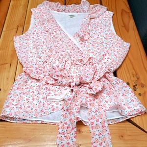 Max Studio Flower Top